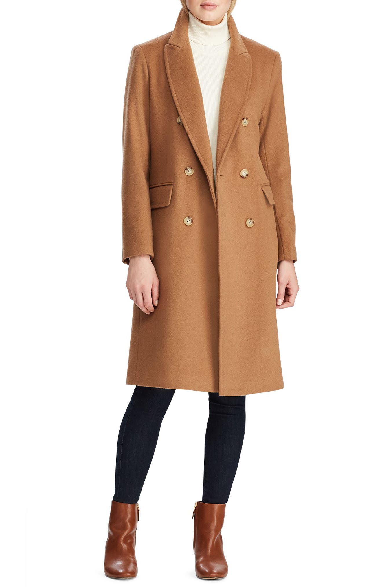 ralph lauren double breasted reefer coat