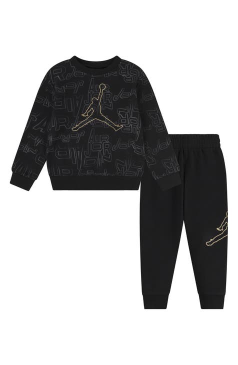 Jordan Little Boys' Jersey Pack Pullover Set, Size 7, Black