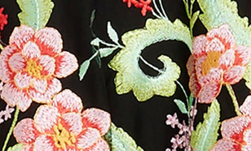DRESS THE POPULATION DRESS THE POPULATION LISSA FLORAL EMBROIDERY COCKTAIL MINIDRESS