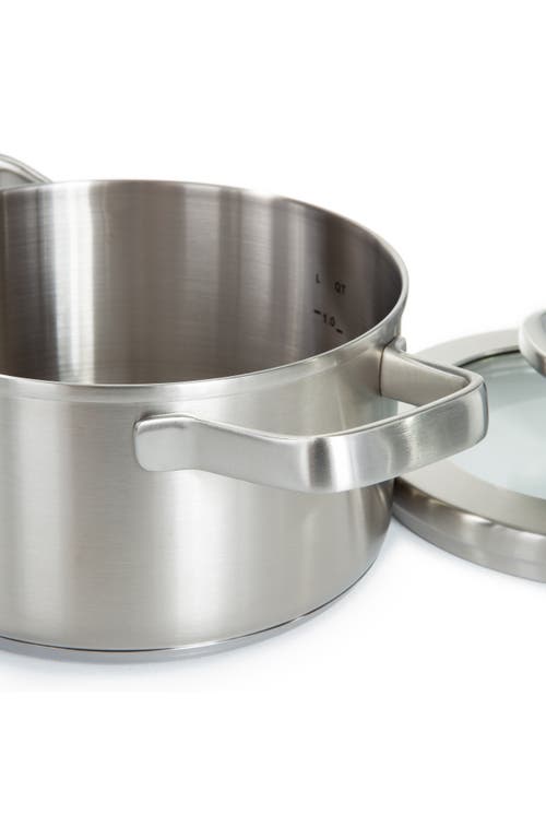 Berghoff Leo Graphite 1.7-quart Covered Stockpot In Grey