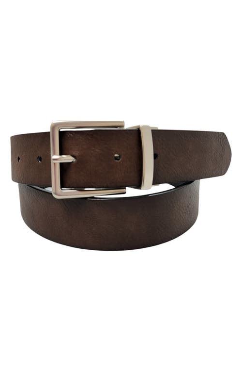 Shop Bosca Reversible Smooth Leather Belt In Black/brown