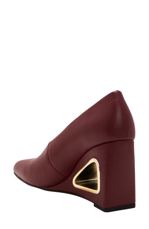 Shop Katy Perry Hollow Wedge Pump In Cranberry