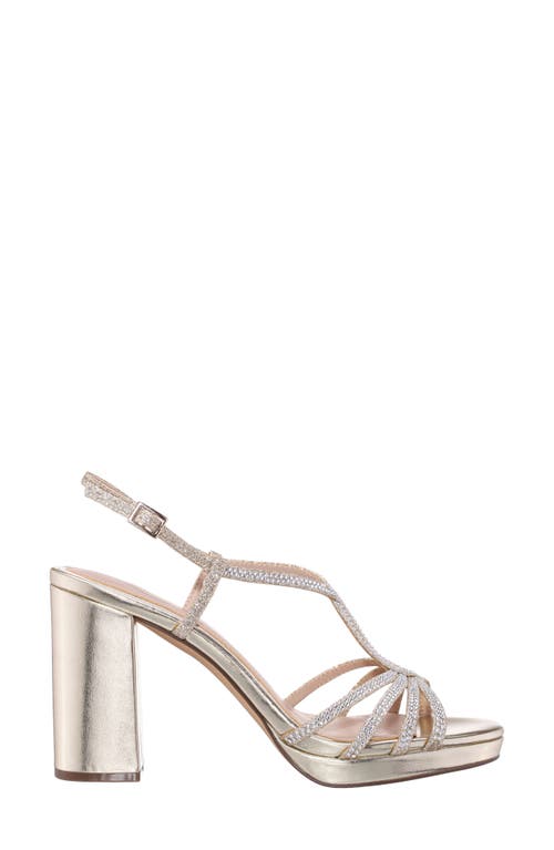 Shop Nina Summer Slingback Platform Sandal In Platino