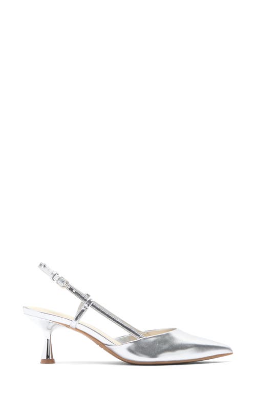 Nine West Rowen Slingback Pump In Silver