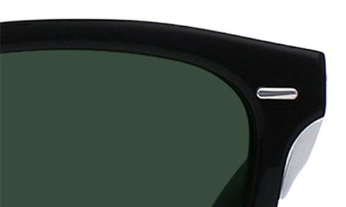 Shop Raen Myles Polarized Round Sunglasses In Recycled Black/green Polar