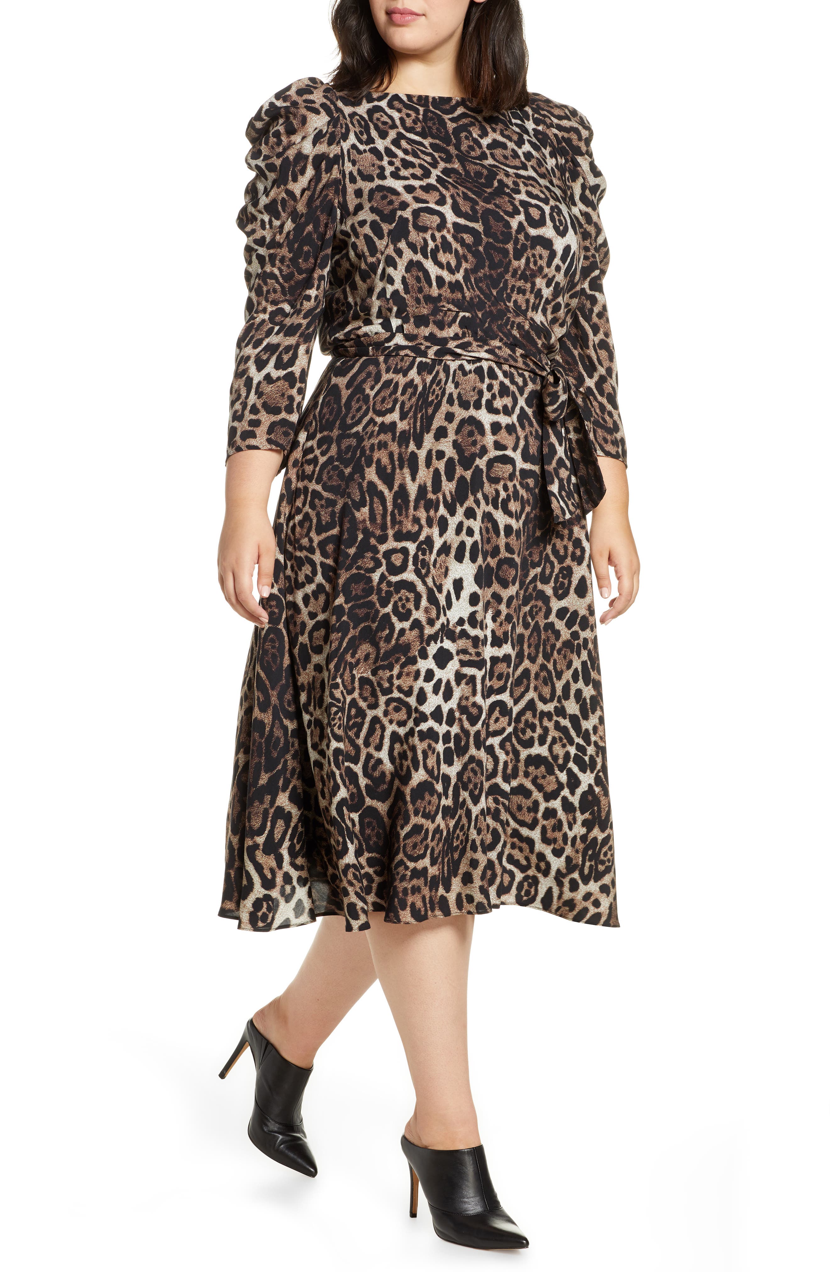 eliza j animal print dress