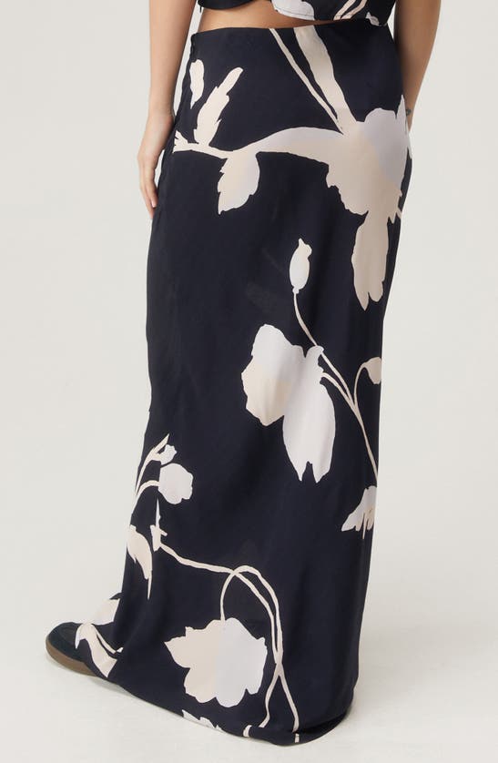 Shop Nasty Gal Floral Maxi Skirt In Black