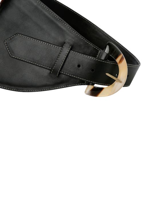 Adriana Castro La Jefa Leather Belt In Black