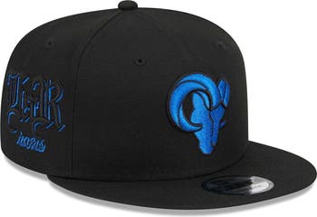 New Era Men's New Era Black Los Angeles Rams Goth Side Script 9FIFTY ...