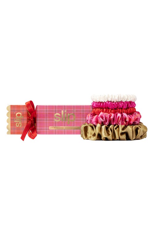 Shop Slip Pure Silk Assorted5-pack Scrunchie Cracker Set (nordstrom Exclusive) (limited Edition) $43 Valu In Highland Rose