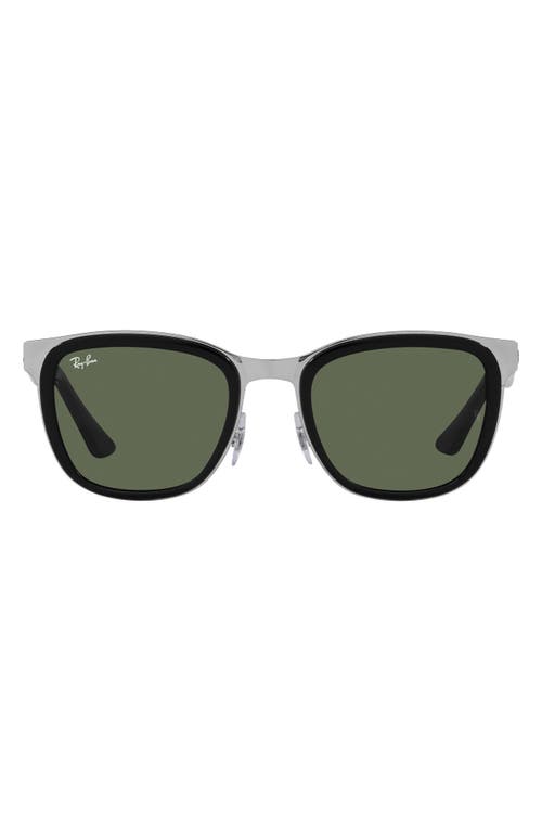 Ray-Ban Clyde 53mm Square Sunglasses in Dark Green at Nordstrom