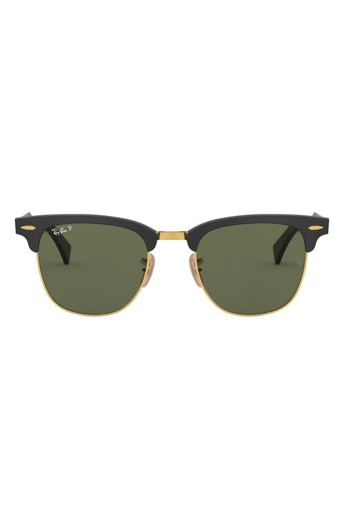 Ray-Ban Clubmaster 51mm Square Sunglasses in Pol Green at Nordstrom