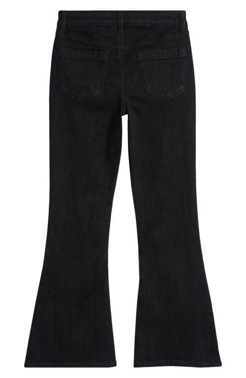 Shop Treasure & Bond Kids' Mid Rise Flare Jeans In Black Wash