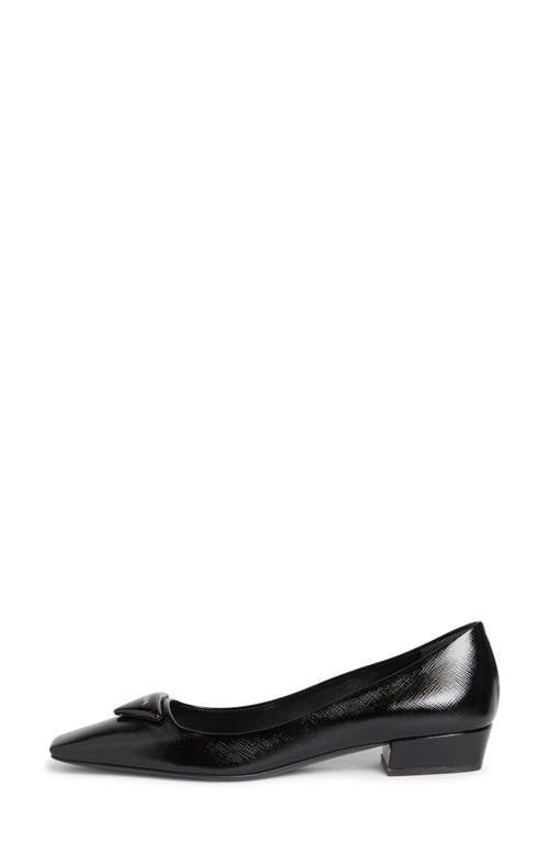 Shop Prada Modellerie Square Toe Pump In Nero