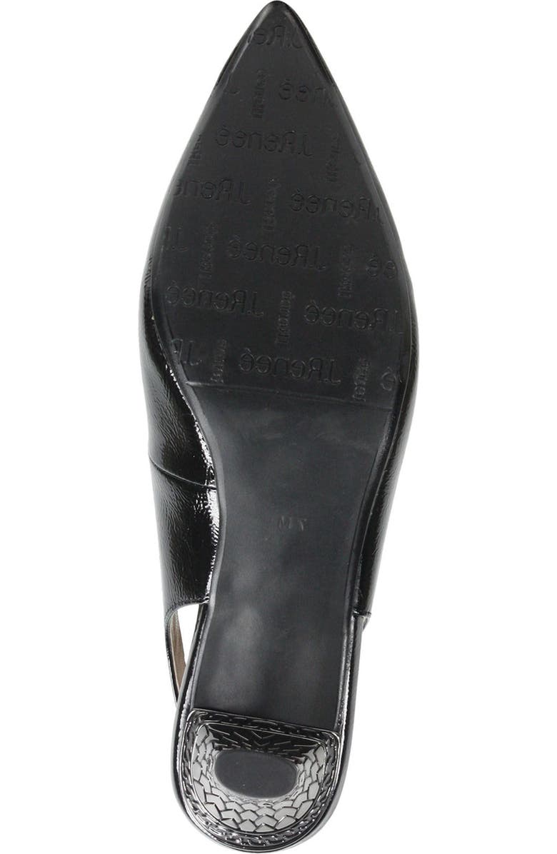 J. Reneé Mayetta Slingback Pump, Alternate, color, Black Faux Leather