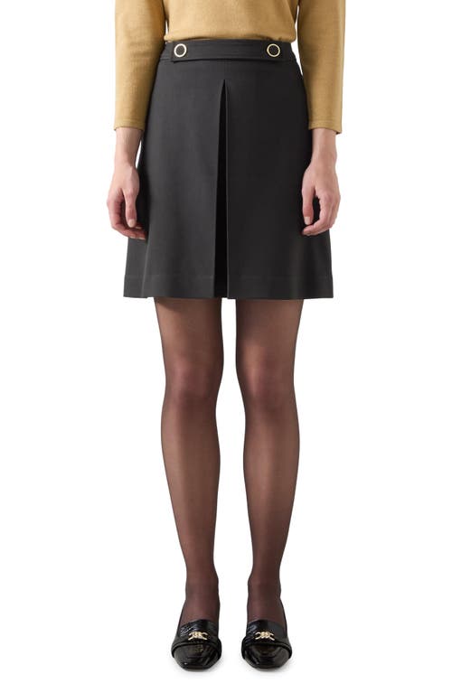 Shop Lk Bennett Halina Crepe Skirt In Black