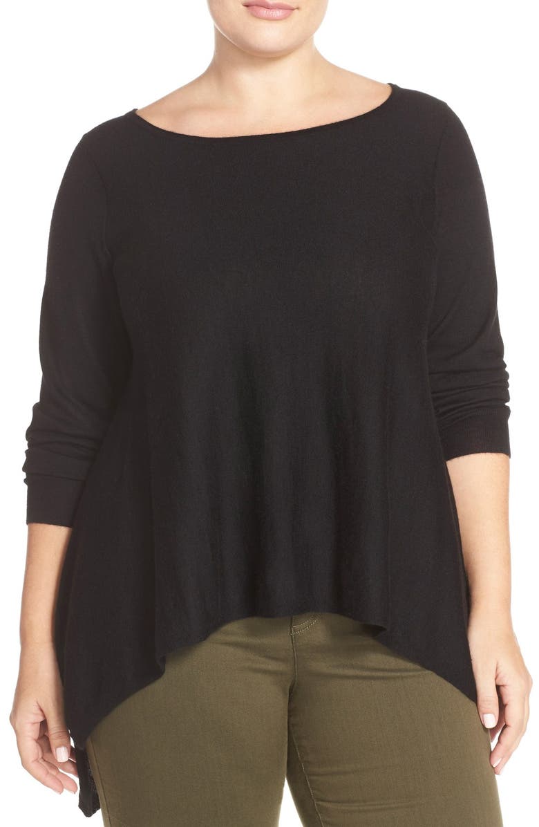 Eileen Fisher Cashmere Bateau Neck Sweater (Plus Size) | Nordstrom