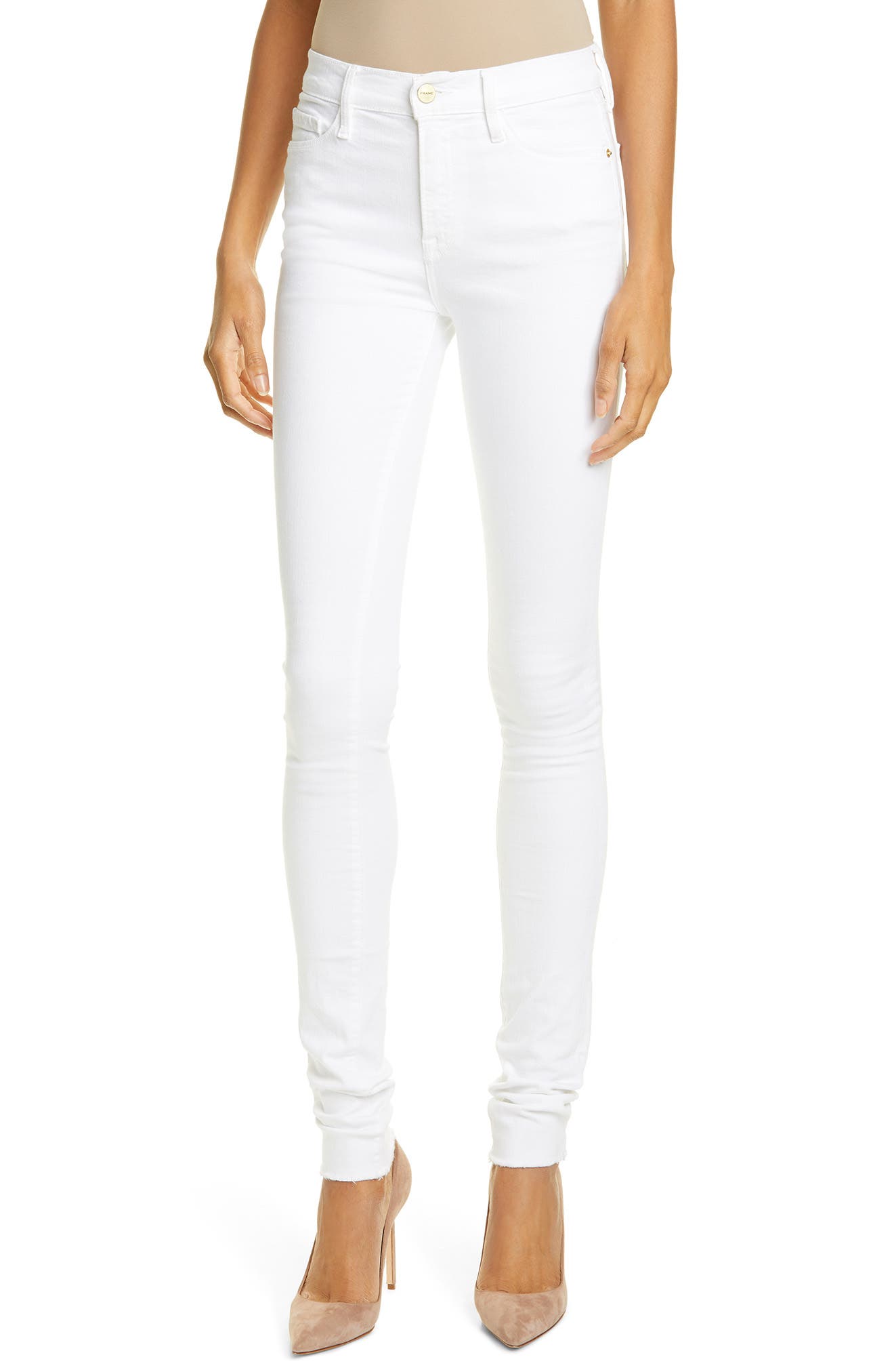FRAME Forever Karlie Raw Hem Skinny 