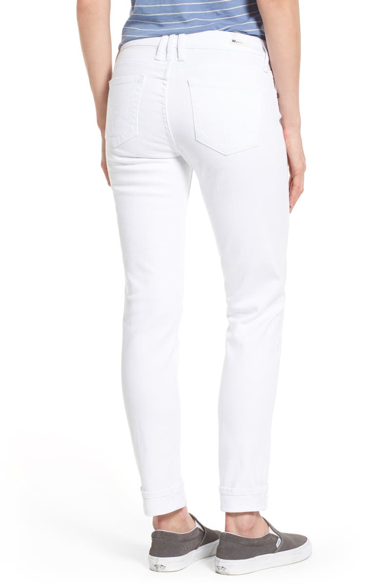 KUT FROM THE KLOTH Catherine Stretch Boyfriend Jeans, Main, color, White