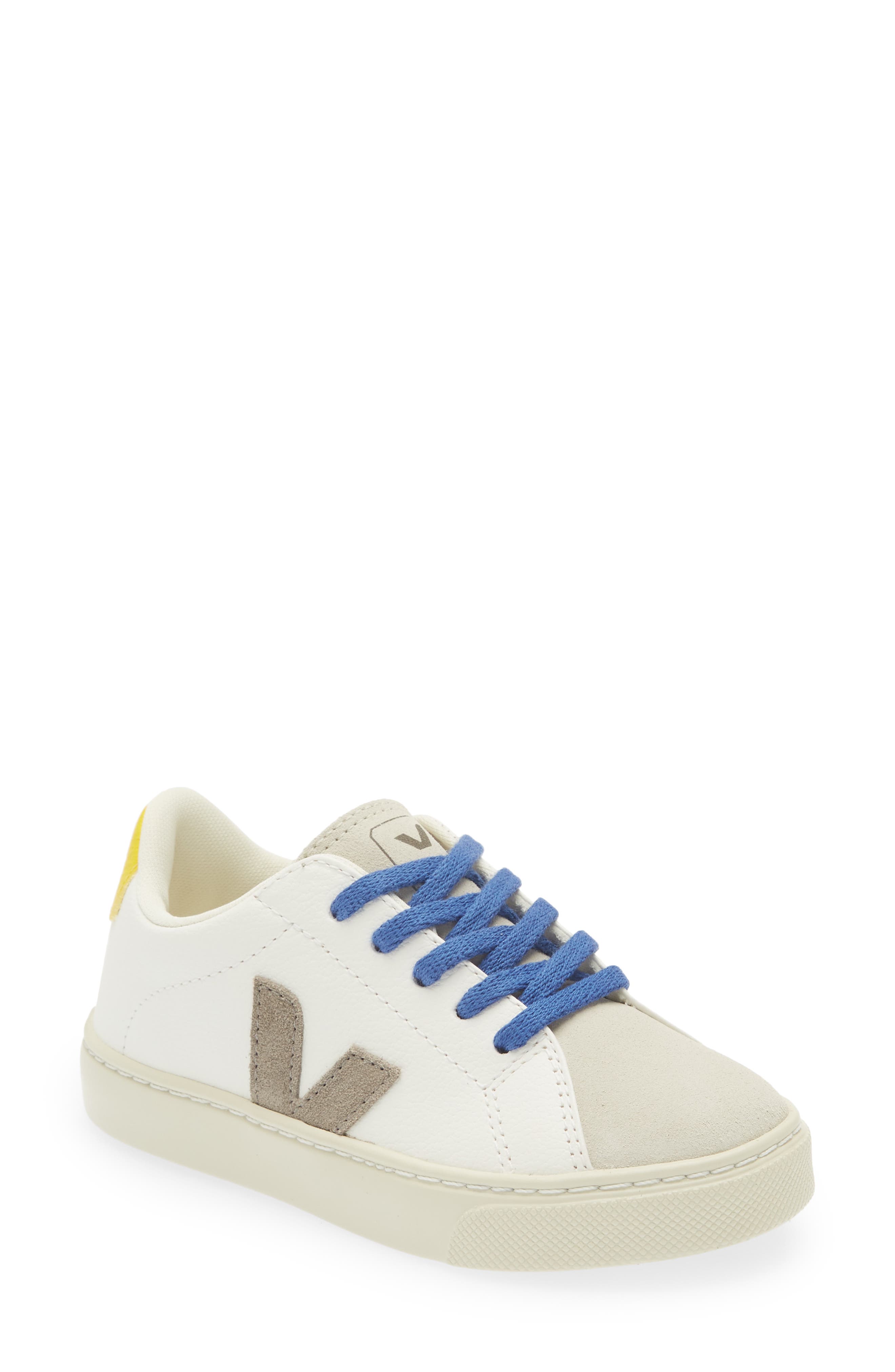 Veja Small Lace-Up Esplar Sneaker in Extra White Moonrock Tonic at Nordstrom, Size 11Us