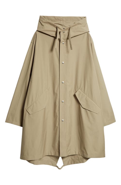 JIL SANDER JIL SANDER LOGO COTTON POPLIN PARKA 