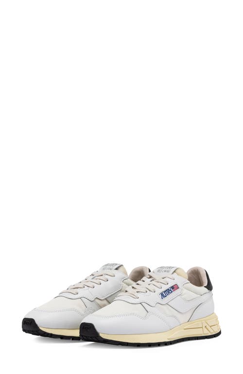 Autry Reelwind Low Water Resistant Sneaker In White/white