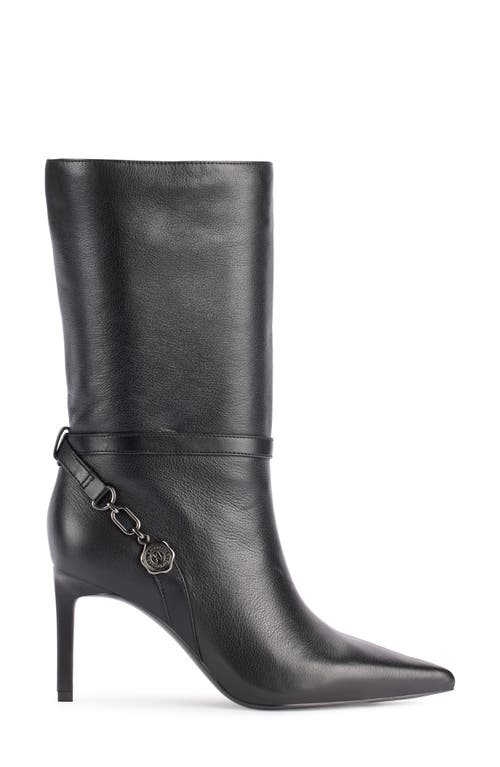 Karl Lagerfeld Paris Sharina Wedge Sneaker In Black