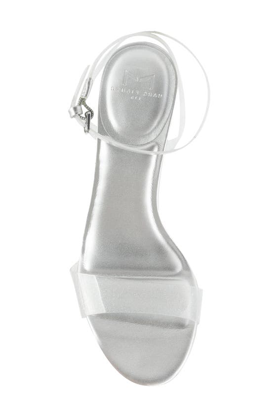 Marc Fisher Ltd Calisty Ankle-strap Sandals In Silver 01