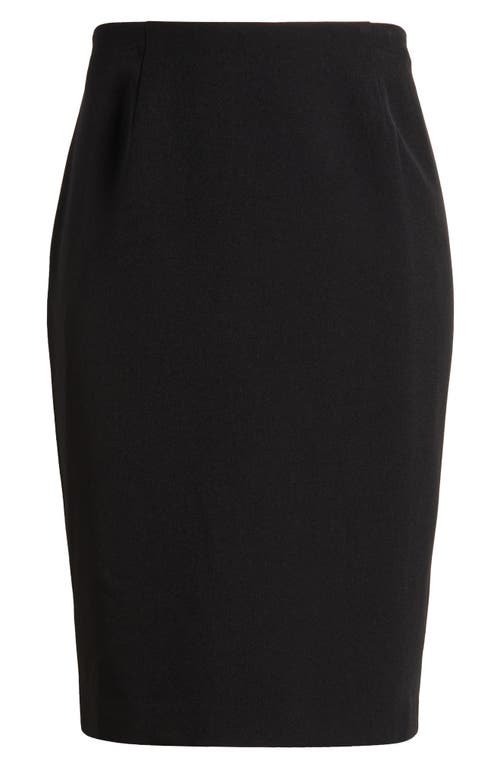 Shop Kasper Skimmer Center Back Zip Pencil Skirt In Black