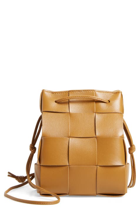 Bottega Veneta Mini Intrecciato Leather Crossbody Bag in 1520 Taupe-Gold at  Nordstrom - Yahoo Shopping