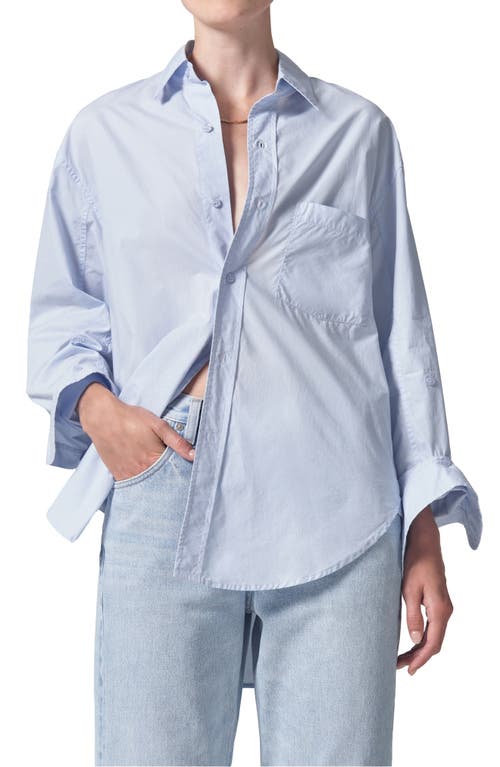 Citizens of Humanity Kayla Oversize Poplin Button-Up Shirt at Nordstrom,