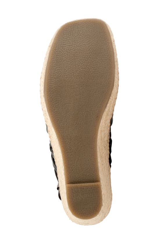 Softwalk Havana Slingback Espadrille Platform Wedge Sandal In Black
