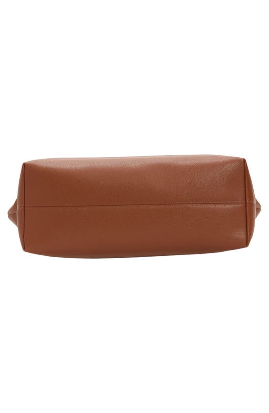 Rebecca Minkoff Chunky Leather Zip Tote In Tobacco