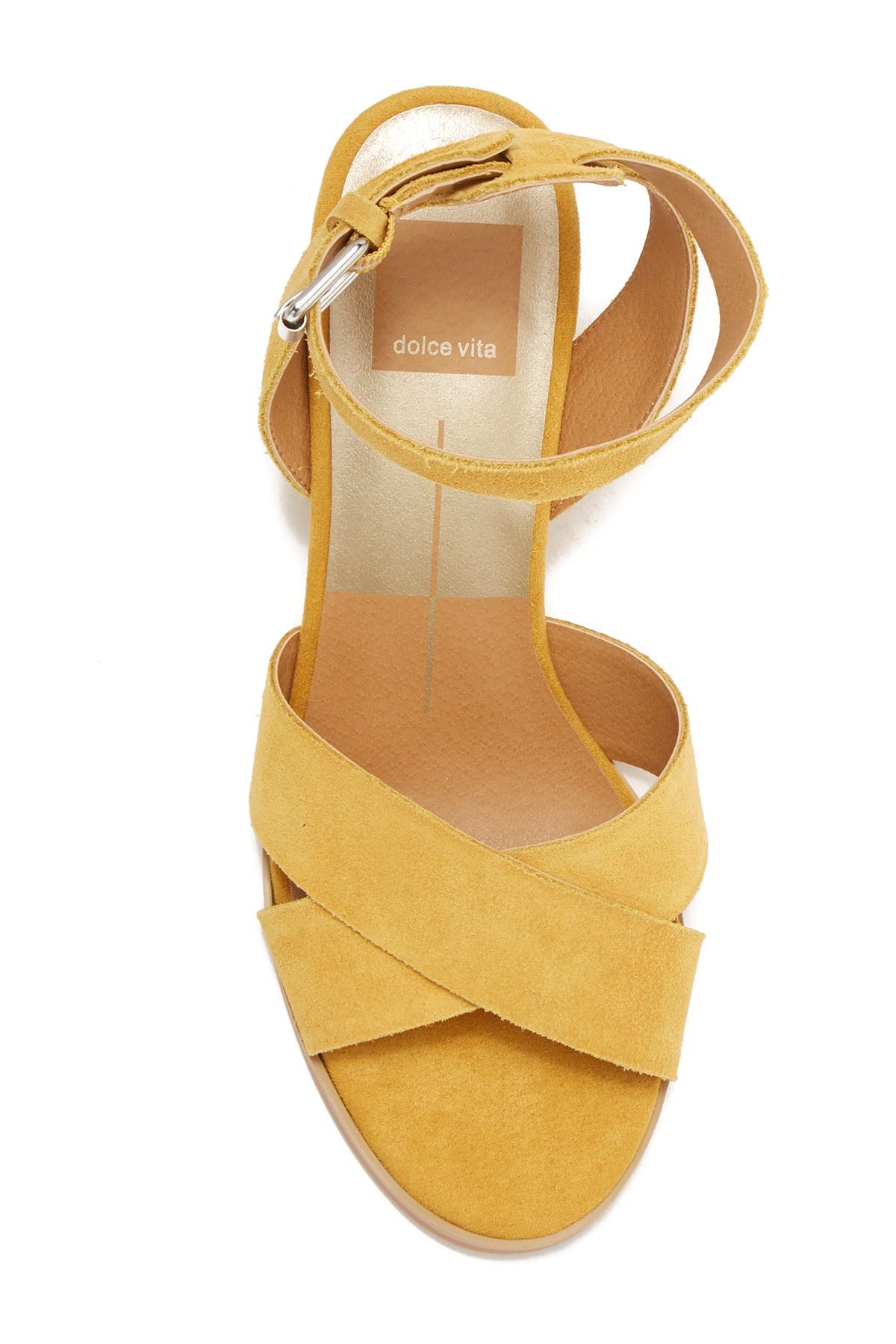 dolce vita lia suede wedge sandal