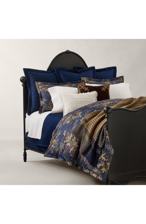 Shop Ralph Lauren Payge Floral Duvet Cover In Navy