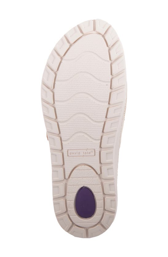 David Tate Frenchy Double Band Slide Sandal In White