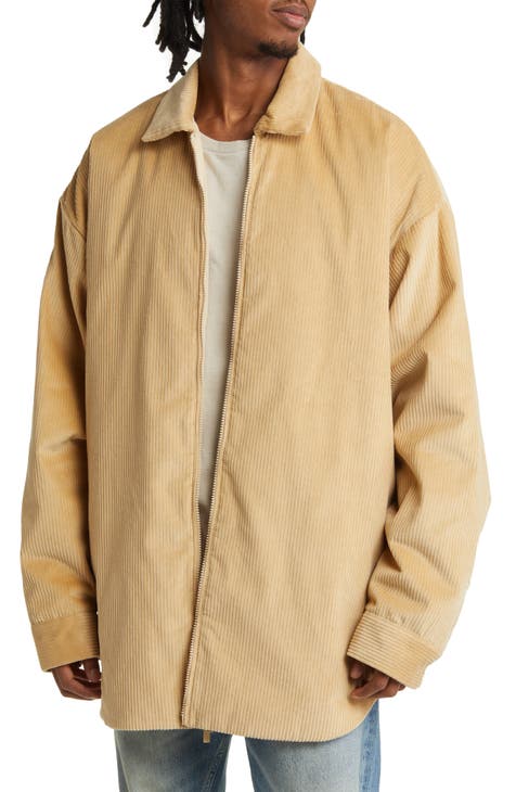 Cotton Corduroy Zip-Up Shirt Jacket