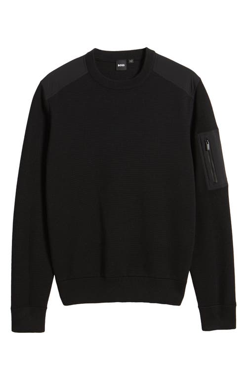 HUGO BOSS BOSS DIEGO MIXED MEDIA jumper
