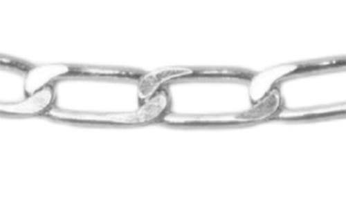 Shop Argento Vivo Sterling Silver Dainty Paper Clip Chain Bracelet