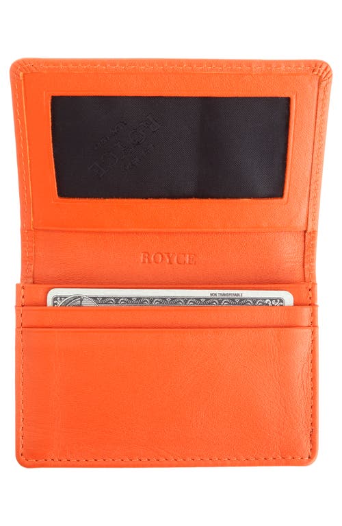 ROYCE NEW YORK ROYCE NEW YORK PERSONALIZED LEATHER CARD CASE 