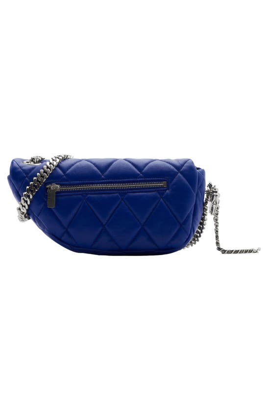 Shop Burberry Small Shield Quilted Leather Shoulder Bag In Knight