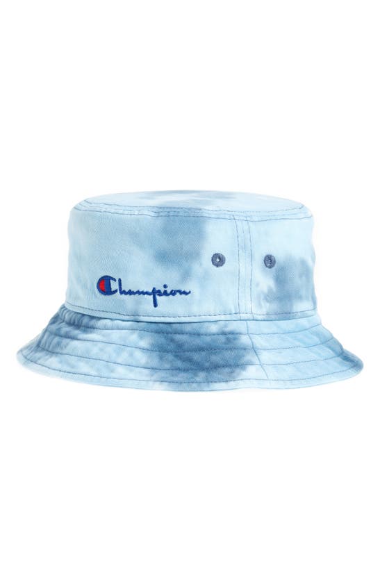 Rag and Bone White and Blue Tie Dye Denim Canvas Bucket Hat rag & bone Harlow Bucket Hat | Shopbop main image 3