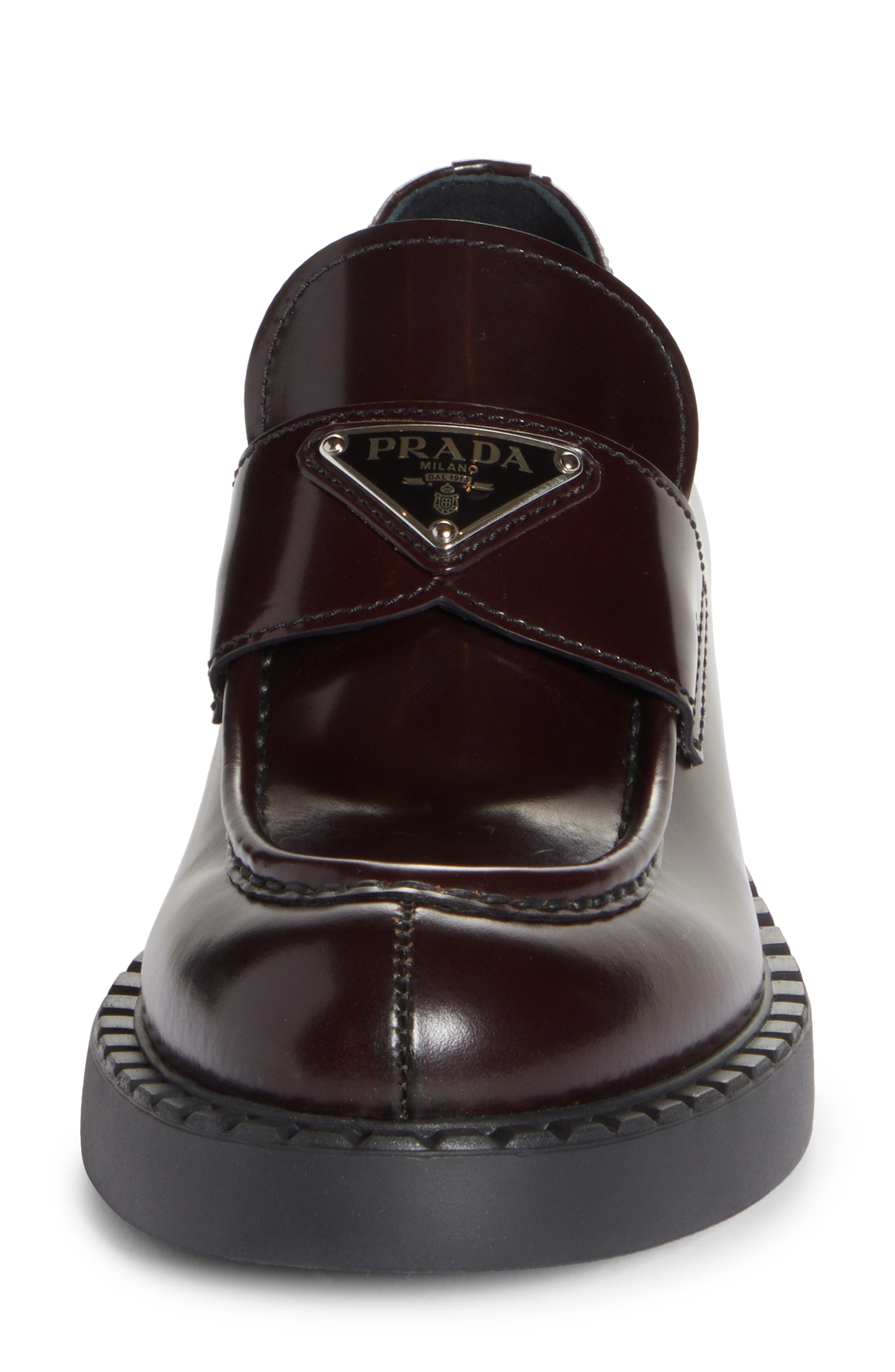 Prada Triangle Logo Loafer (Women) Nordstrom