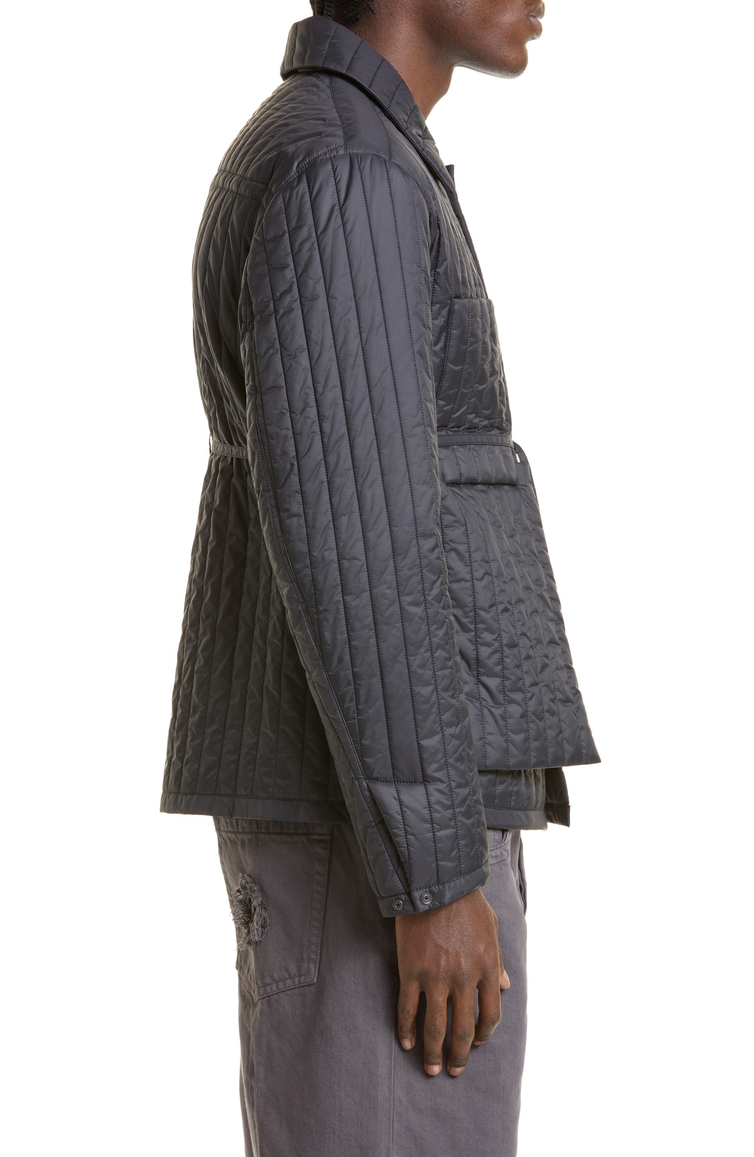 craig green black quilted jacket