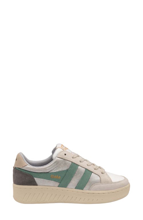 Shop Gola Super Slam Blaze Sneaker In Silver/green Mist/grey