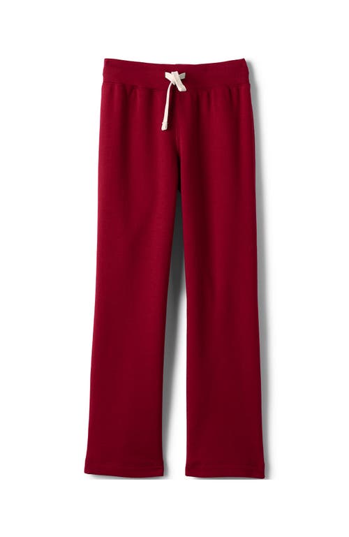 Shop Lands' End School Uniform Girls Sweatpants In Red