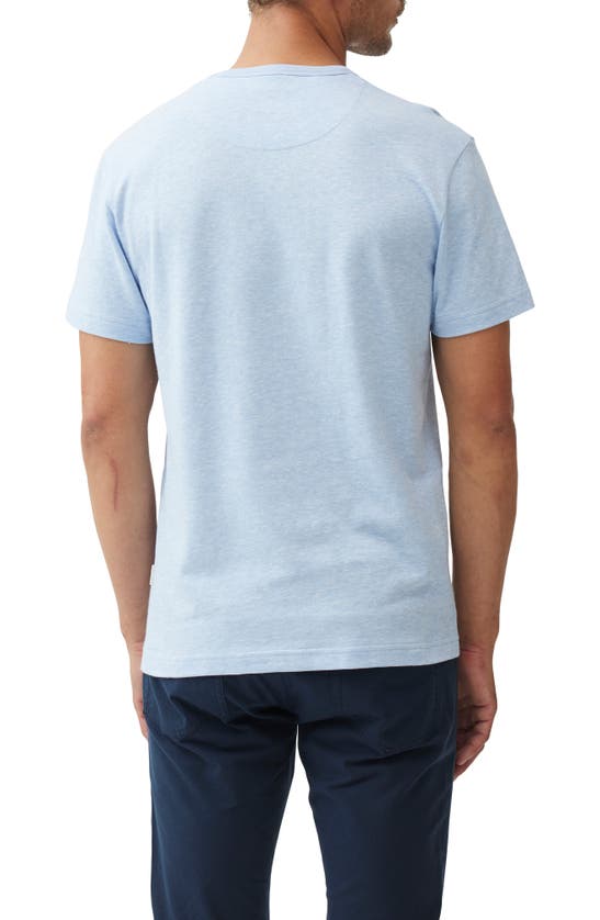 Shop Rodd & Gunn Fairfield Sports Fit Cotton & Linen T-shirt In Sky