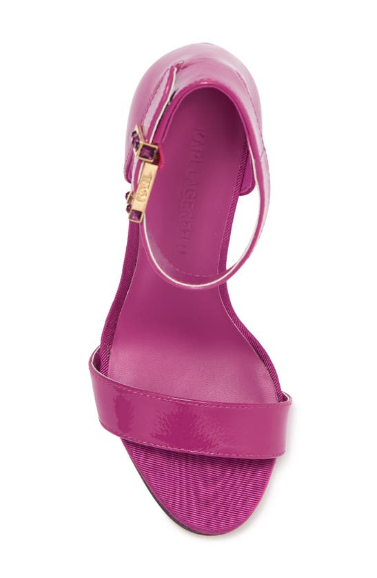 Karl Lagerfeld Ceris Ankle Strap Sandal In Orchid
