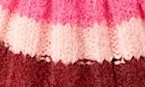 Marcus Adler Stripe Rib Beanie In Pink