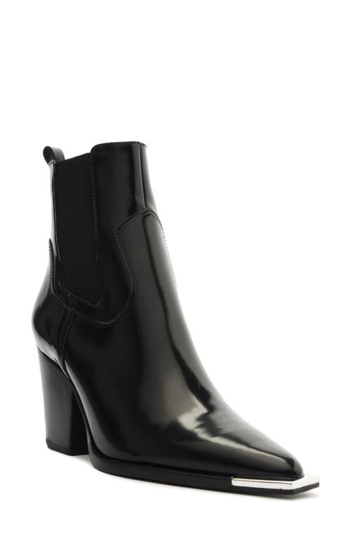 Schutz Brandy Bootie Black Leather at Nordstrom,